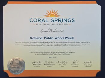 Photo for 2025 APWA Public Works Proclamations  South Florida Branch District XI